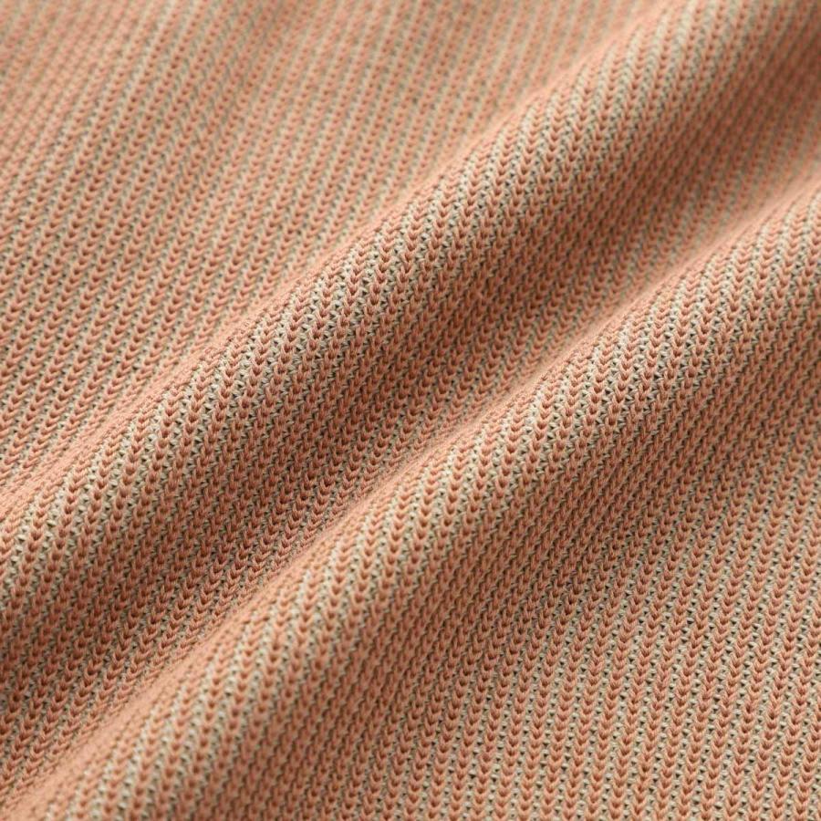 フィリッポ デ ローレンティス FILIPPO DE LAURENTIIS ニットポロシャツ POLO SWEATER SS CREPE COTTON クレープコットン 大きいサイズあり ブラウン メンズの画像