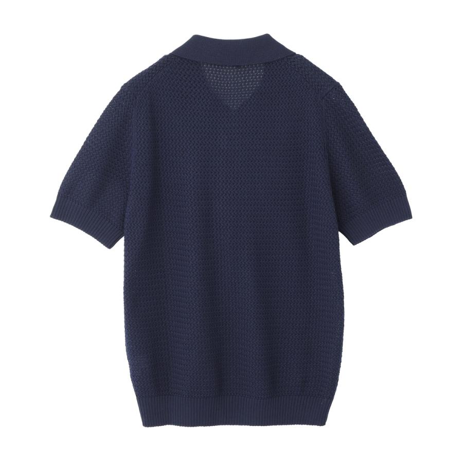 フィリッポ デ ローレンティス FILIPPO DE LAURENTIIS ニットポロシャツ POLO SWEATER SS スキッパーポロシャツ 大きいサイズあり ブルー メンズの画像