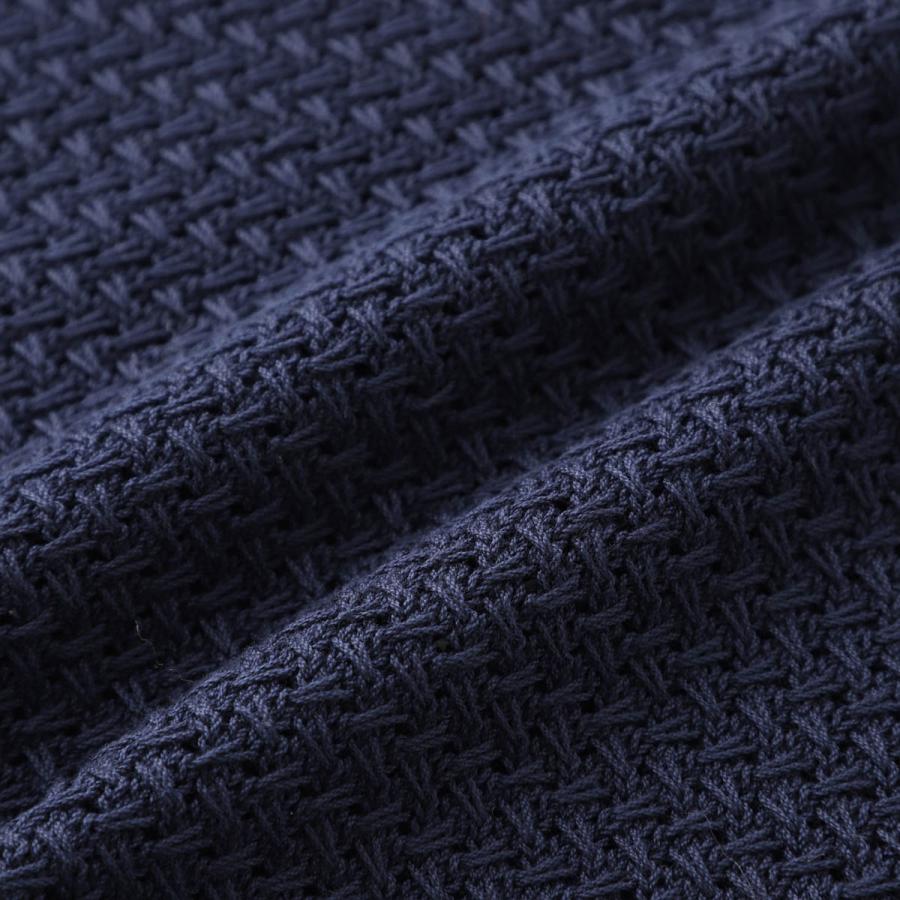 フィリッポ デ ローレンティス FILIPPO DE LAURENTIIS ニットポロシャツ POLO SWEATER SS スキッパーポロシャツ 大きいサイズあり ブルー メンズの画像