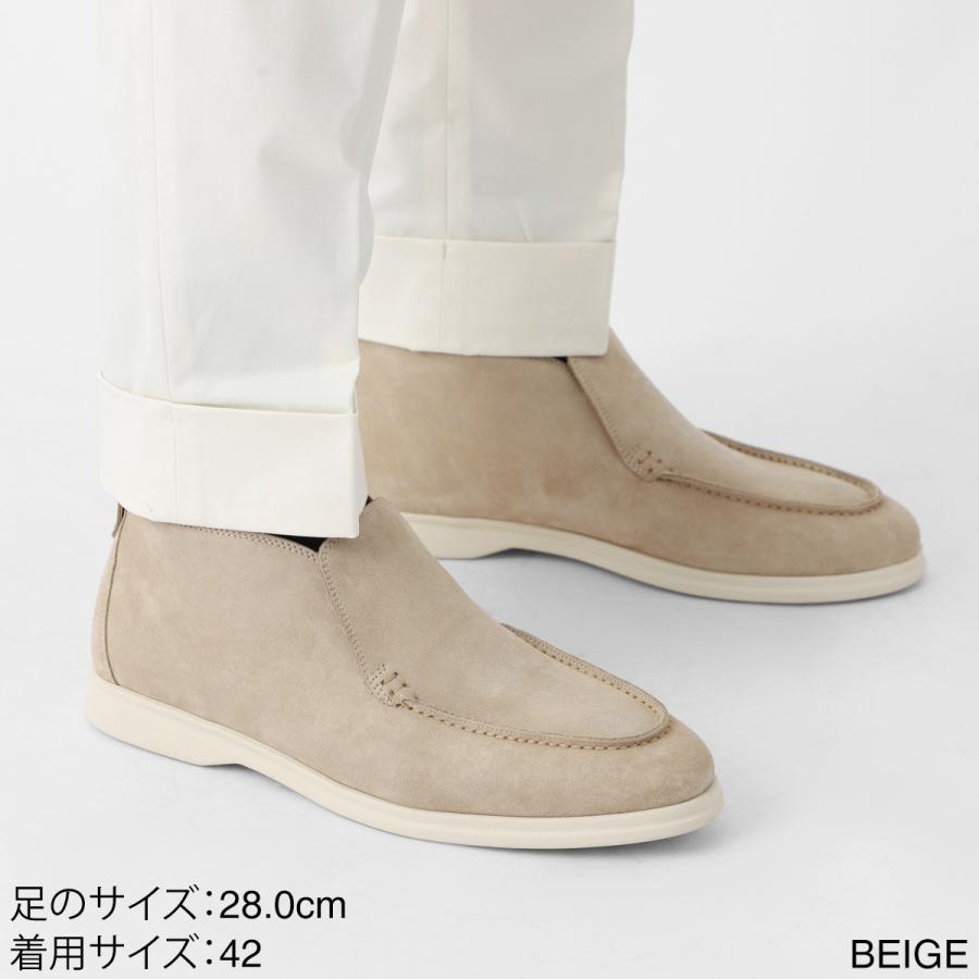 カロ CALO スリッポン Portofino ショートブーツ メンズ portofino-beigeの画像