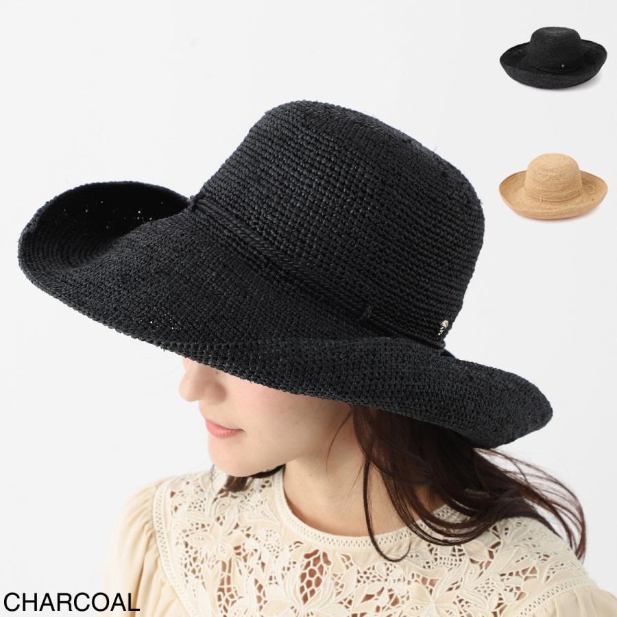 1949☆新品☆ヘレンカミンスキー☆麦わら帽子☆CHARCOAL☆黒☆母