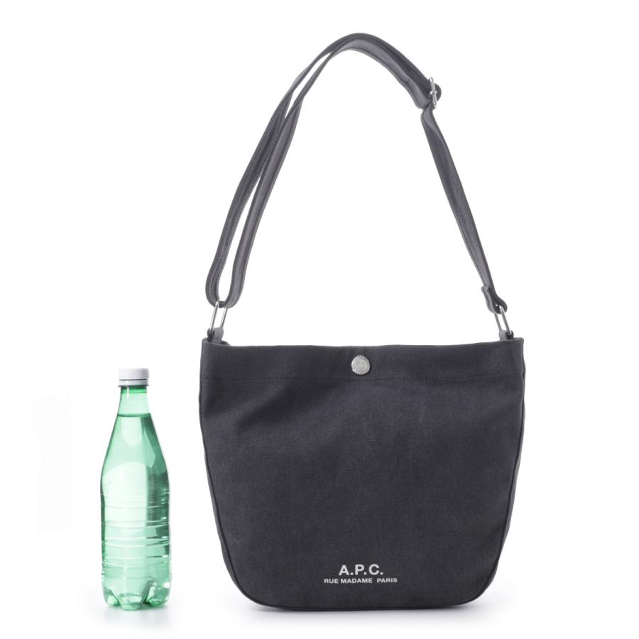 アーペーセー A.P.C. ショルダーバッグ BESACE JOURNAL SMALL ベサス ジャーナル スモール クロスボディバッグ ブラック メンズ レディース psajz-m67010-lzzの画像
