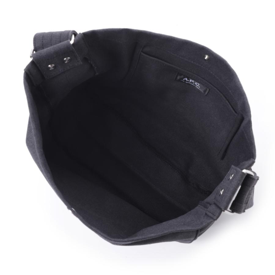 アーペーセー A.P.C. ショルダーバッグ BESACE JOURNAL SMALL ベサス ジャーナル スモール クロスボディバッグ ブラック メンズ レディース psajz-m67010-lzzの画像