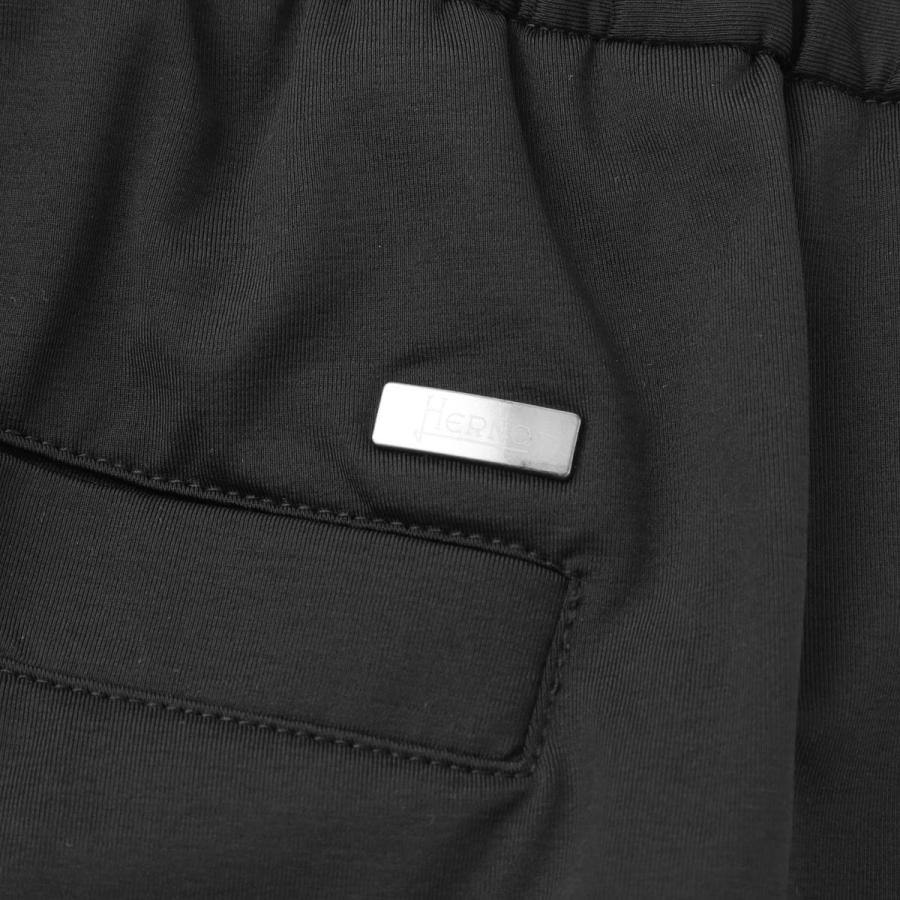 ヘルノ スラックス HERNO パンツ イージースラックス ブラック メンズ ウエストゴム pt000178u-12588s-9300の画像