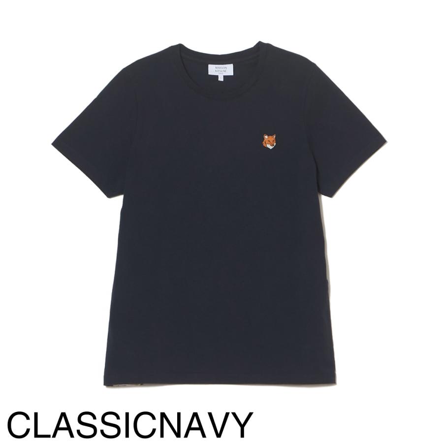 MAISON KITSUNE（メゾン キツネ） クルーネックTシャツ FOX HEAD PATCH