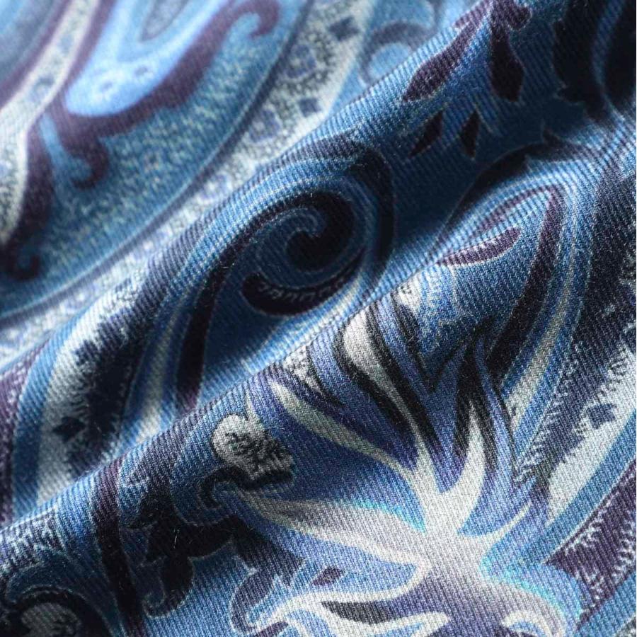ETRO（エトロ） ストール ブルー メンズ r10007-4022-0200 : モダン