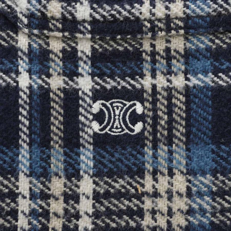 CELINE（セリーヌ） 長袖レギュラーカラーシャツ ブルー メンズ rc00q