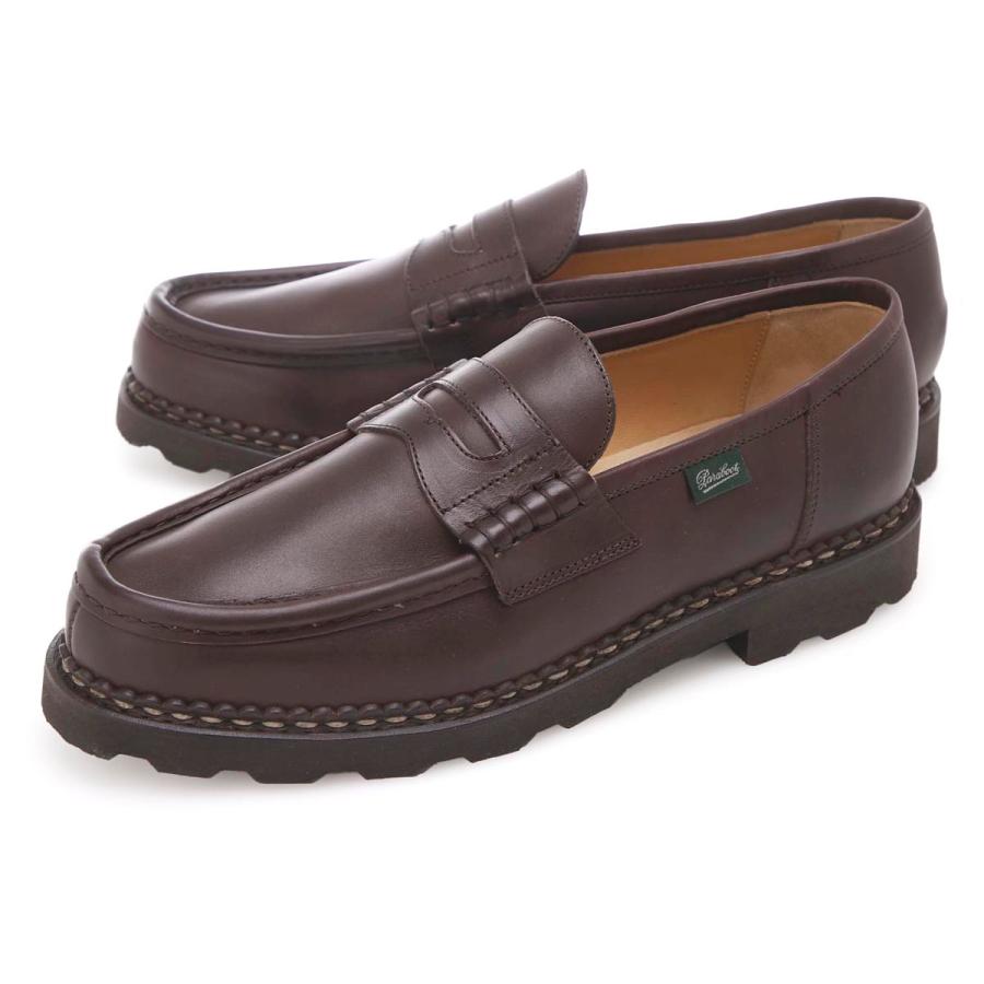 パラブーツ Paraboot ローファー REIMS コインローファー ブラウン メンズ reims-099413-cafeの画像