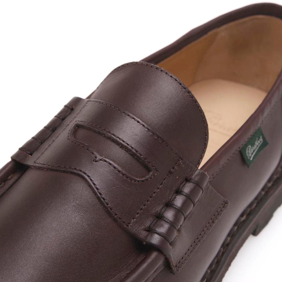 パラブーツ Paraboot ローファー REIMS コインローファー ブラウン メンズ reims-099413-cafeの画像