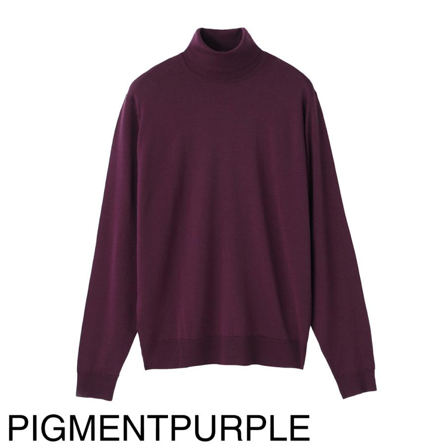 [新品] JOHN SMEDLEY RENOLD 30G タートル ブラウン JOHN SMEDLEY（ジョンスメドレー） タートルネック ニット RENOLD