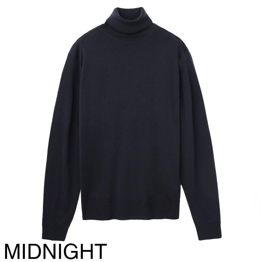 【未使用】JOHN SMEDLEY 30G RENOLD ジョンスメドレー 黒 JOHN SMEDLEY（ジョンスメドレー） タートルネック ニット RENOLD