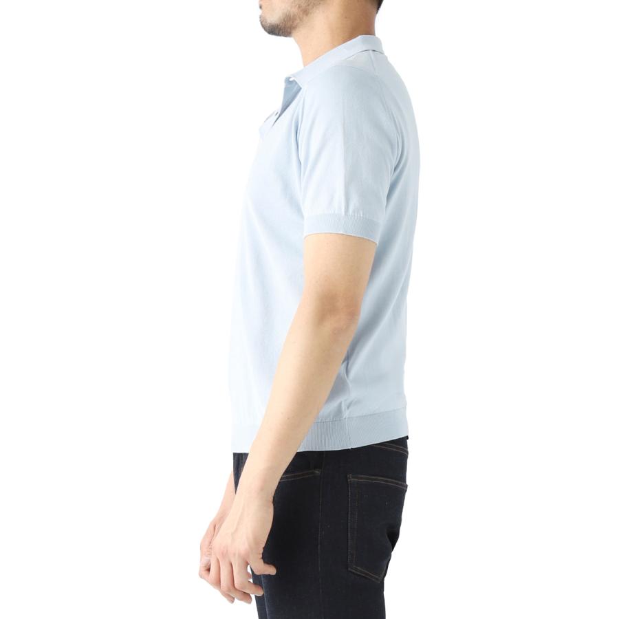 JOHN SMEDLEY（ジョンスメドレー） ニットポロシャツ RHODES シー