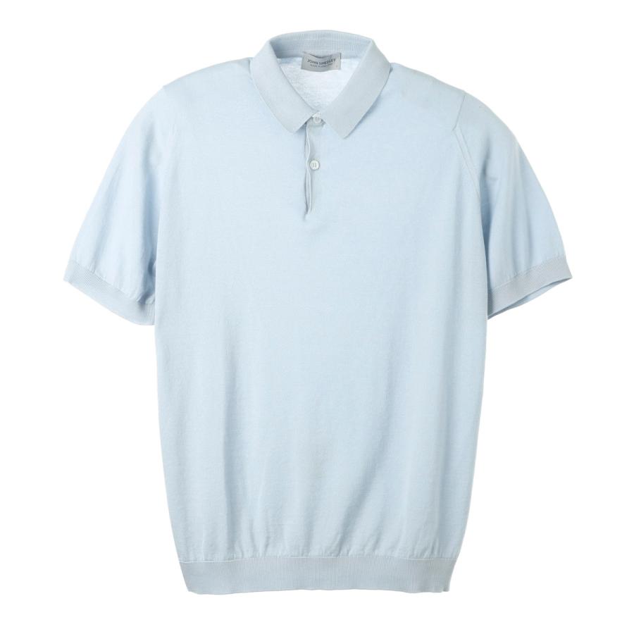 JOHN SMEDLEY（ジョンスメドレー） ニットポロシャツ RHODES シー