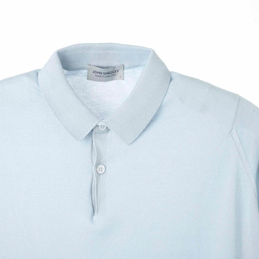 JOHN SMEDLEY（ジョンスメドレー） ニットポロシャツ RHODES シー