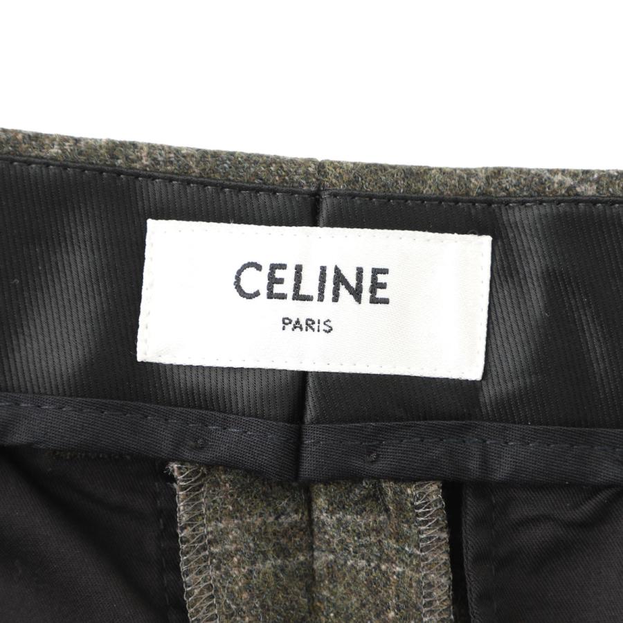 セリーヌ CELINE ウールパンツ グリーン メンズ rp05k-0a12-gau1の画像
