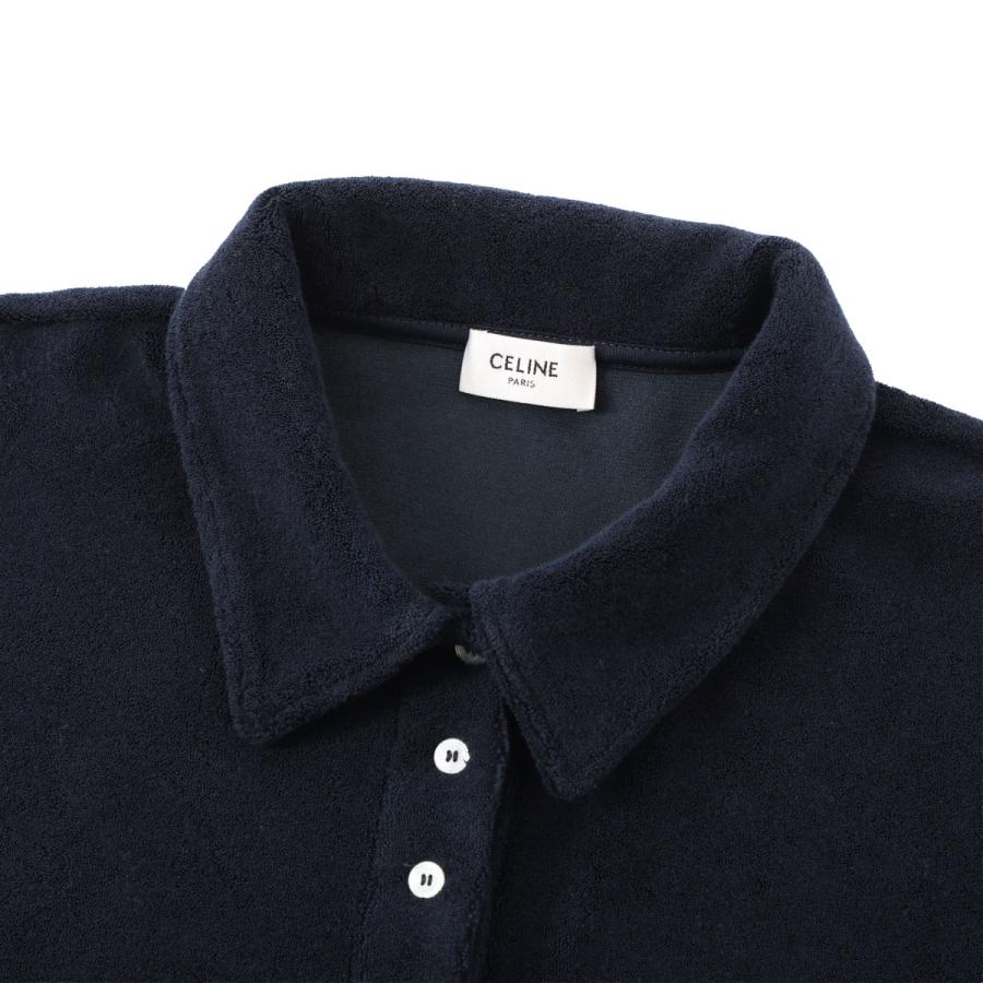 セリーヌ CELINE ミニワンピース MINI ROBE POLO TRIOMPHE ポロドレス ブルー レディース rr0e5-0a80-07ycの画像