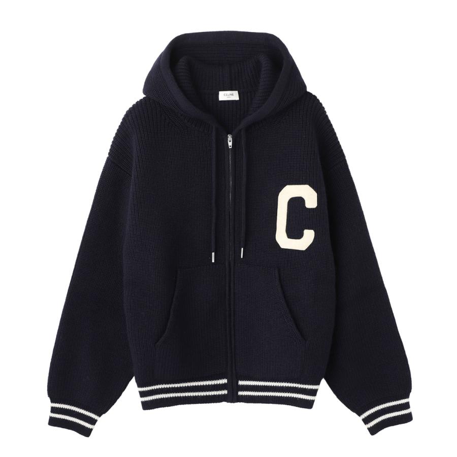 FA】Celine セリーヌ ウール コットン混 ジップ ジャケット 36