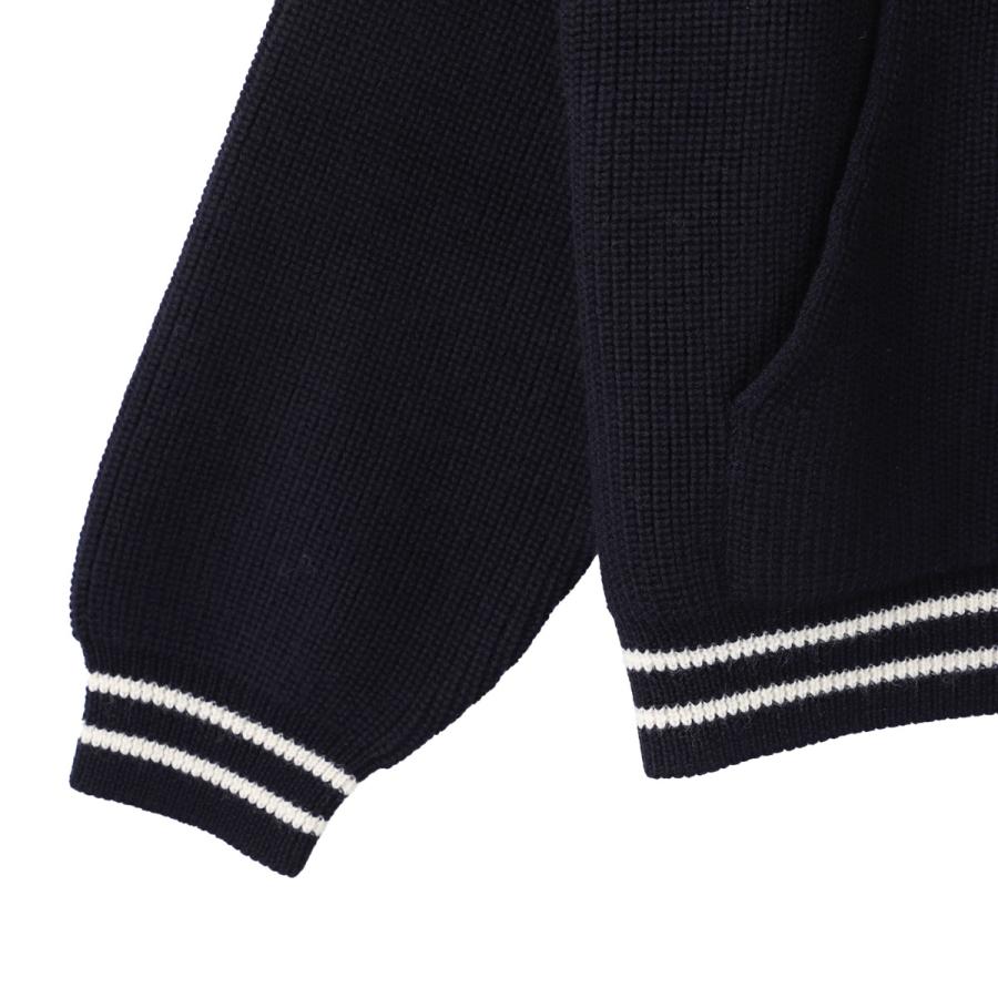 CELINE（セリーヌ） ジップアップ ニット ブルー メンズ rv00v-830i