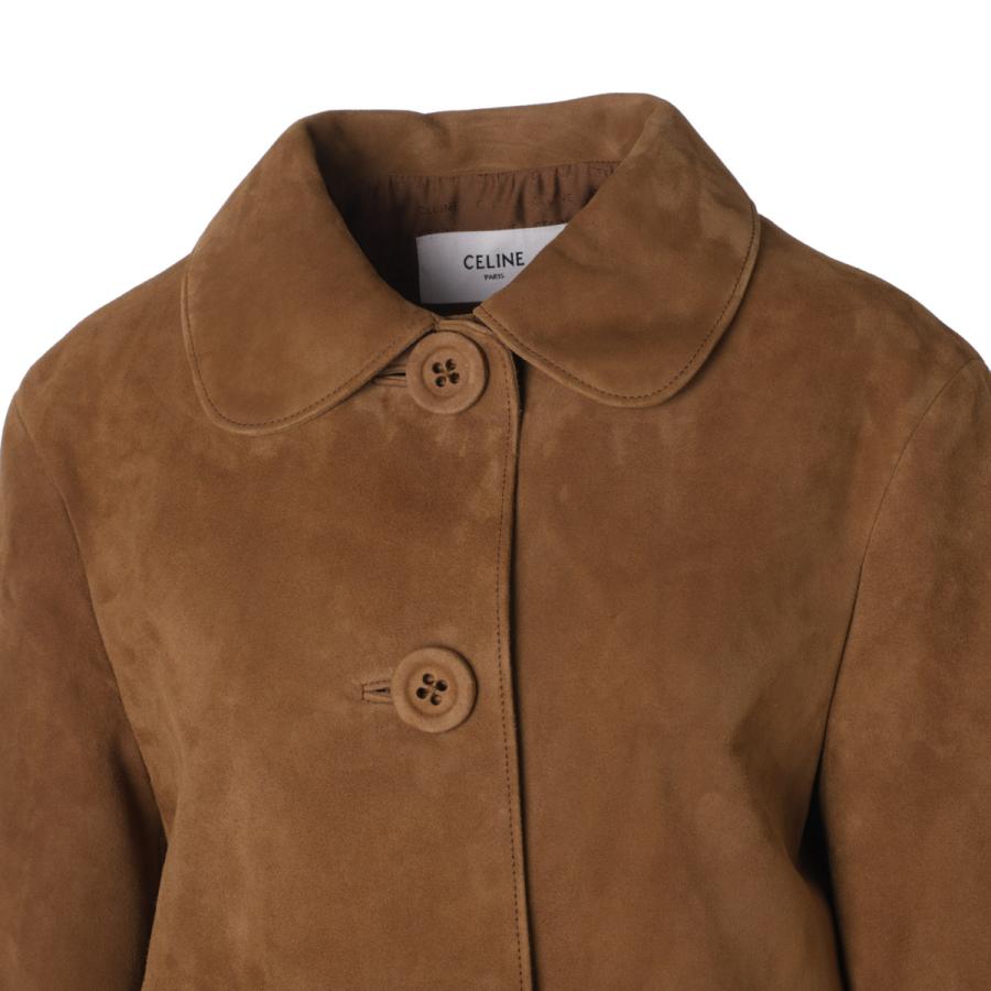 CELINE（セリーヌ） レザージャケット VESTE DROITE COL ROND スエード