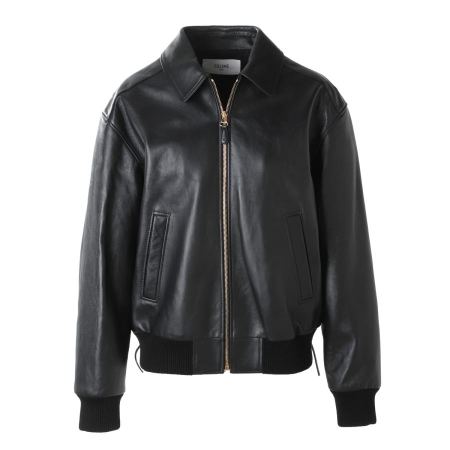極美品　CELINE アビエータージャケット　44 CELINE（セリーヌ） レザージャケット BLOUSON AVIATEUR DETAIL LACAGE