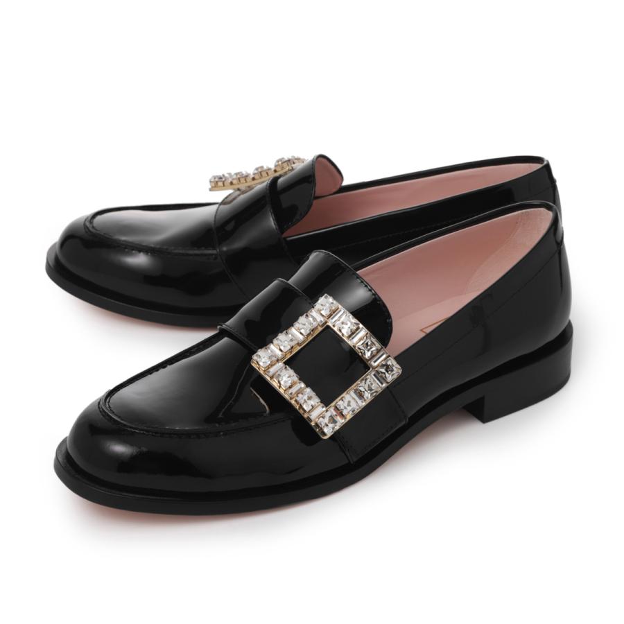 ロジェヴィヴィエ ROGER VIVIER ローファー STRASS BUCKLE LOAFER 25