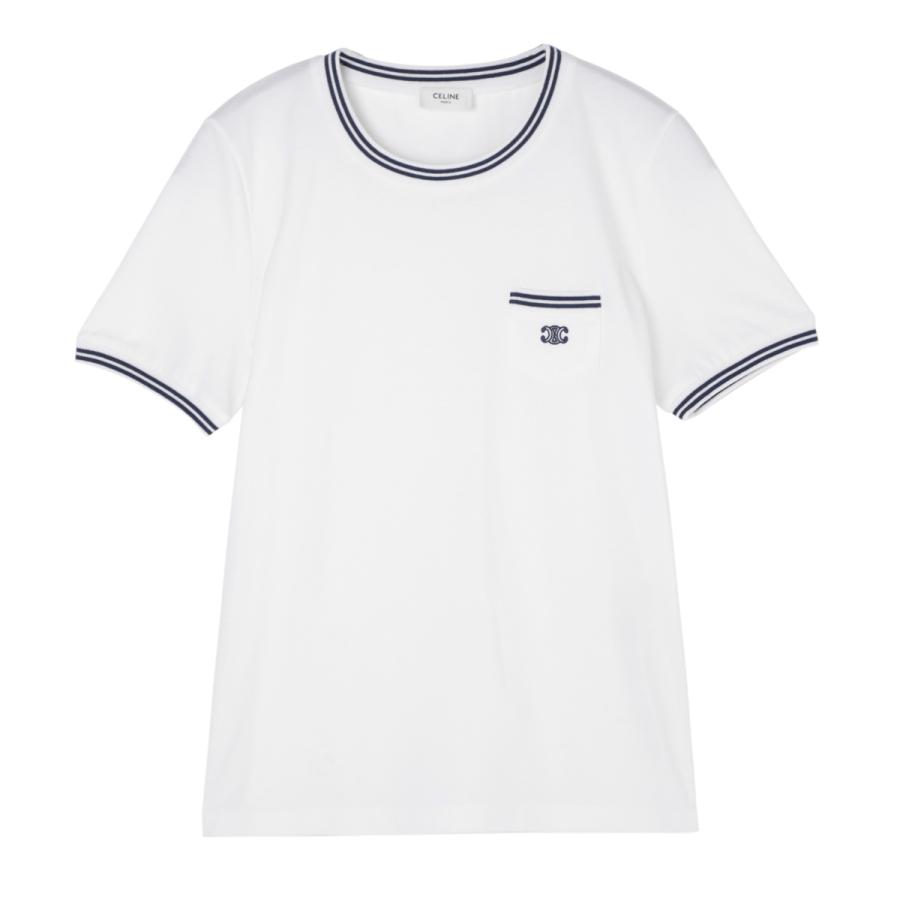 CELINE（セリーヌ） クルーネックTシャツ T-SHIRT 70'S POCHE TRIOMPHE