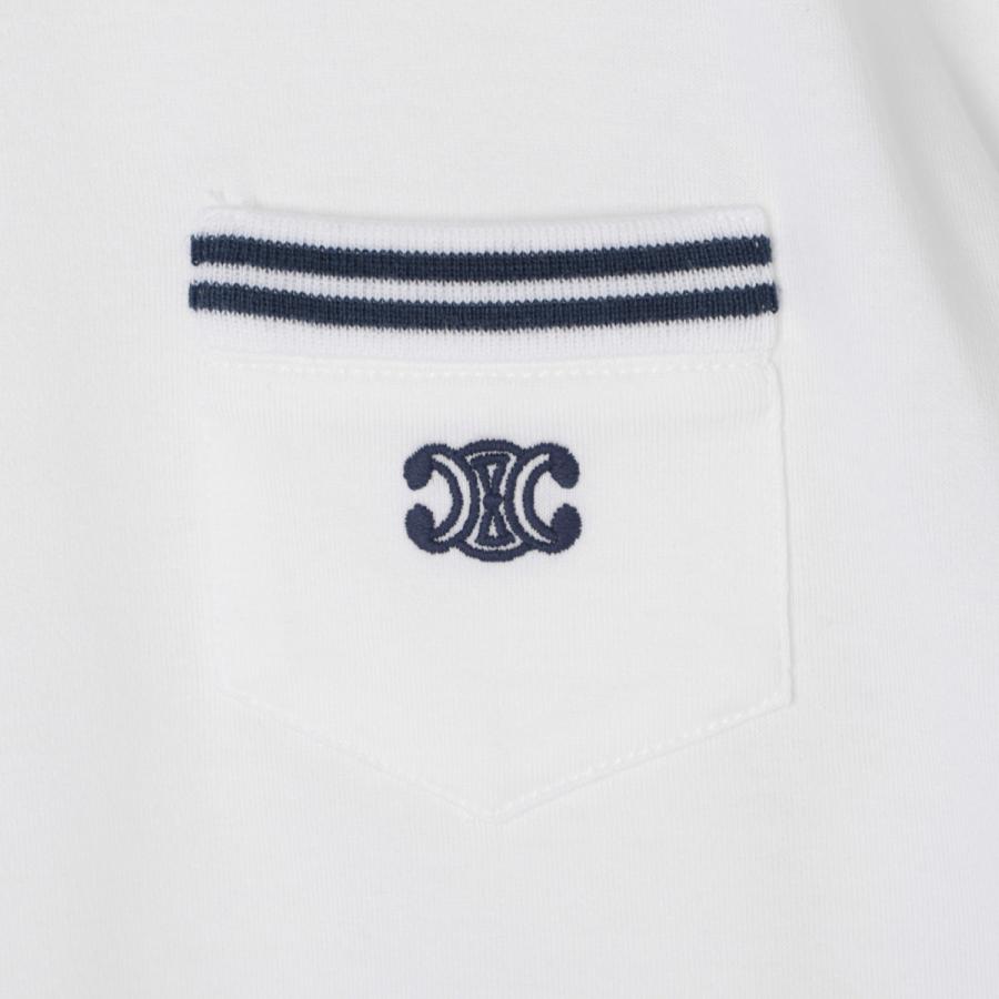 CELINE（セリーヌ） クルーネックTシャツ T-SHIRT 70'S POCHE TRIOMPHE