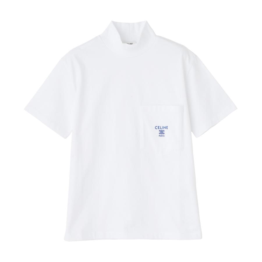 CELINE（セリーヌ） モックネック Tシャツ ホワイト レディース rx0dl