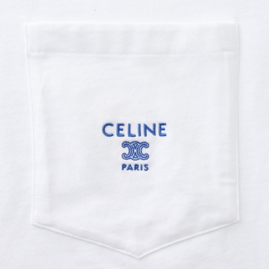 CELINE プリント Tシャツ Lサイズ ホワイト 美品 XLサイズ セリーヌ Tシャツ ロゴプリント 現行 ホワイト - メルカリ