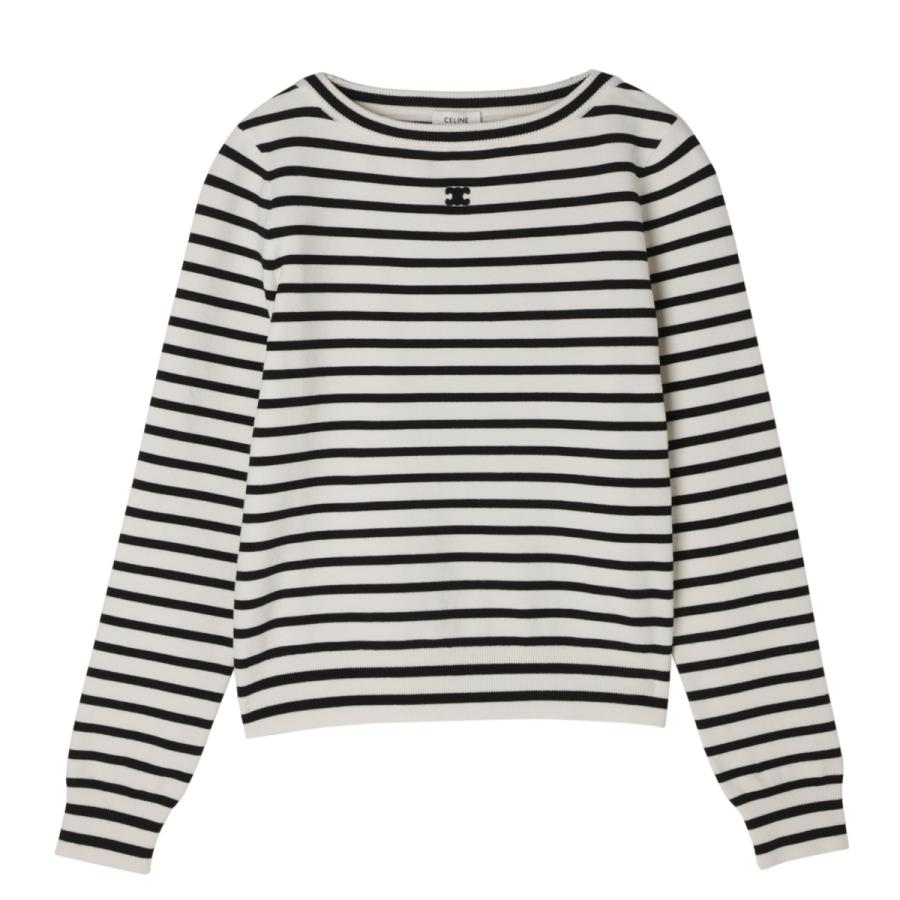 [あす着] セリーヌ CELINE クルーネックニット レディース MARINIERE TRIOMPHE CELINE（セリーヌ） クルーネックニット MARINIERE TRIOMPHE マルチ
