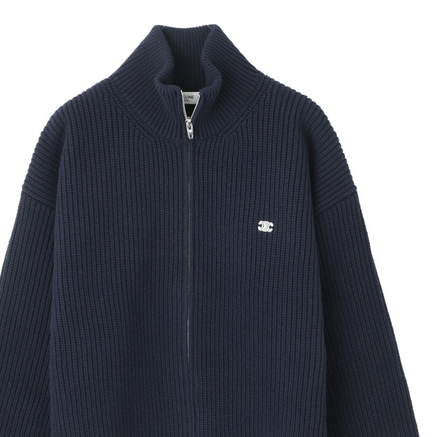 セリーヌ CELINE ジップアップ カーディガン ブルー メンズ ry09t-0zpv-07mrの画像