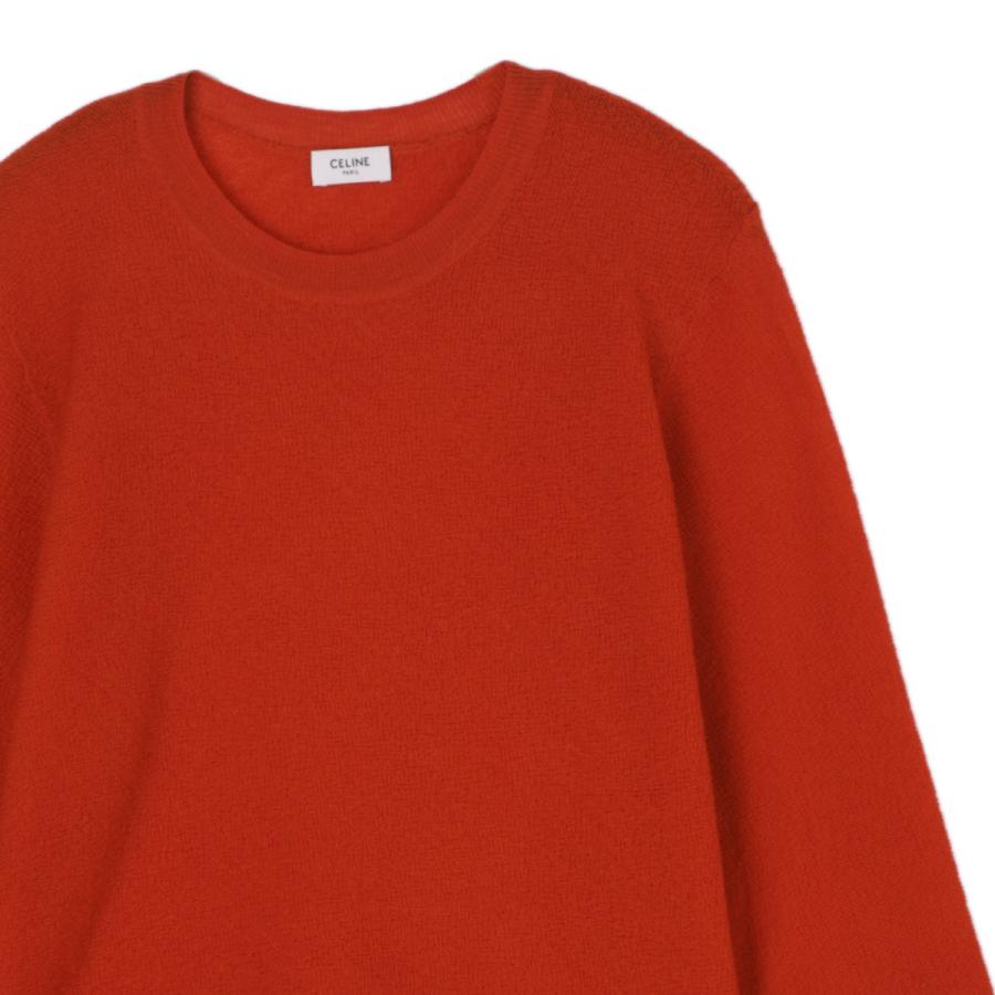 セリーヌ CELINE クルーネックニット CREWNECK SWEATER レッド メンズ ry0ek-0925-27brの画像