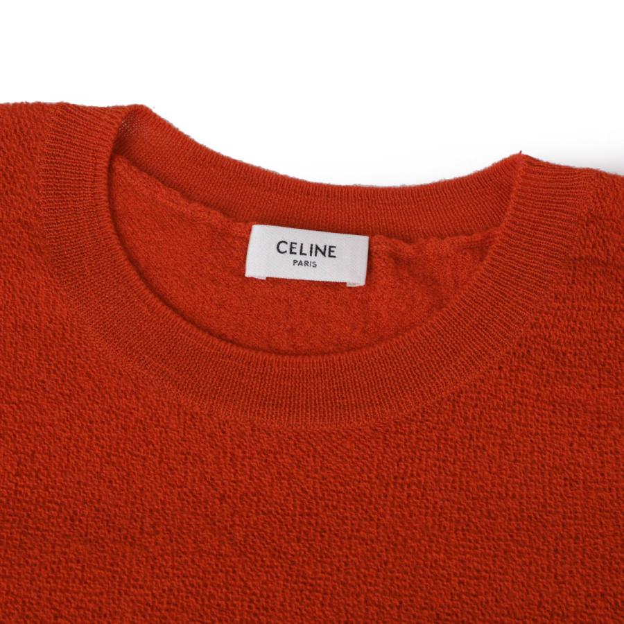 セリーヌ CELINE クルーネックニット CREWNECK SWEATER レッド メンズ ry0ek-0925-27brの画像