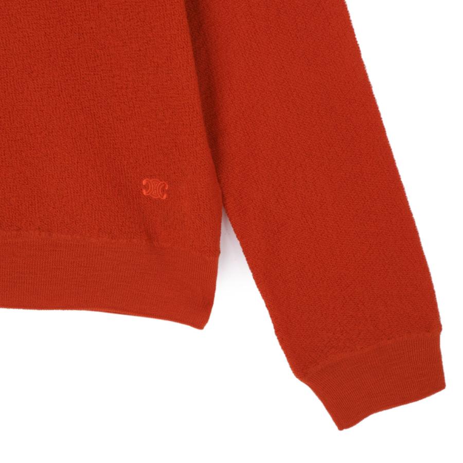 セリーヌ CELINE クルーネックニット CREWNECK SWEATER レッド メンズ ry0ek-0925-27brの画像