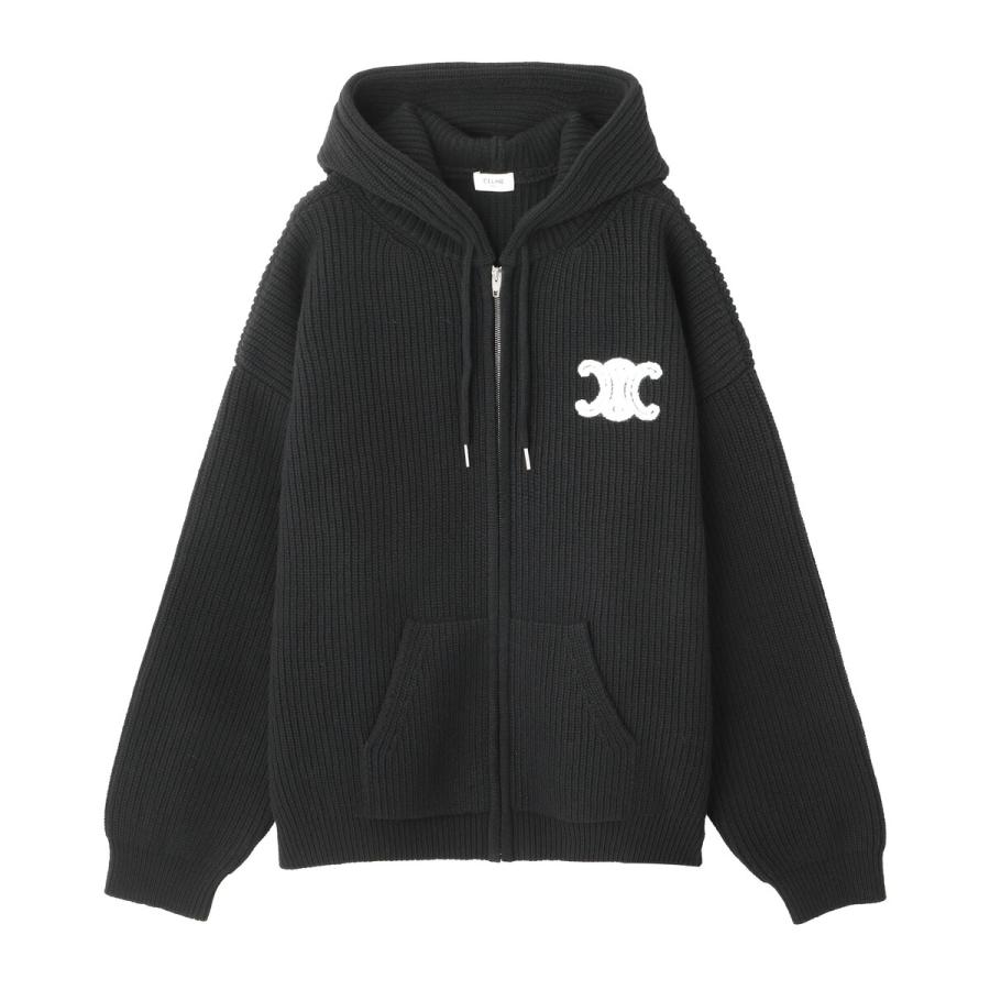 CELINE（セリーヌ） ジップアップ カーディガン フード付き