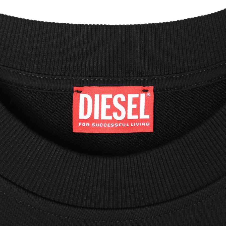 DIESEL Mサイズ 半袖　スウェット DIESEL ディーゼル 半袖スウェット S-COOLING-L1 ブラック