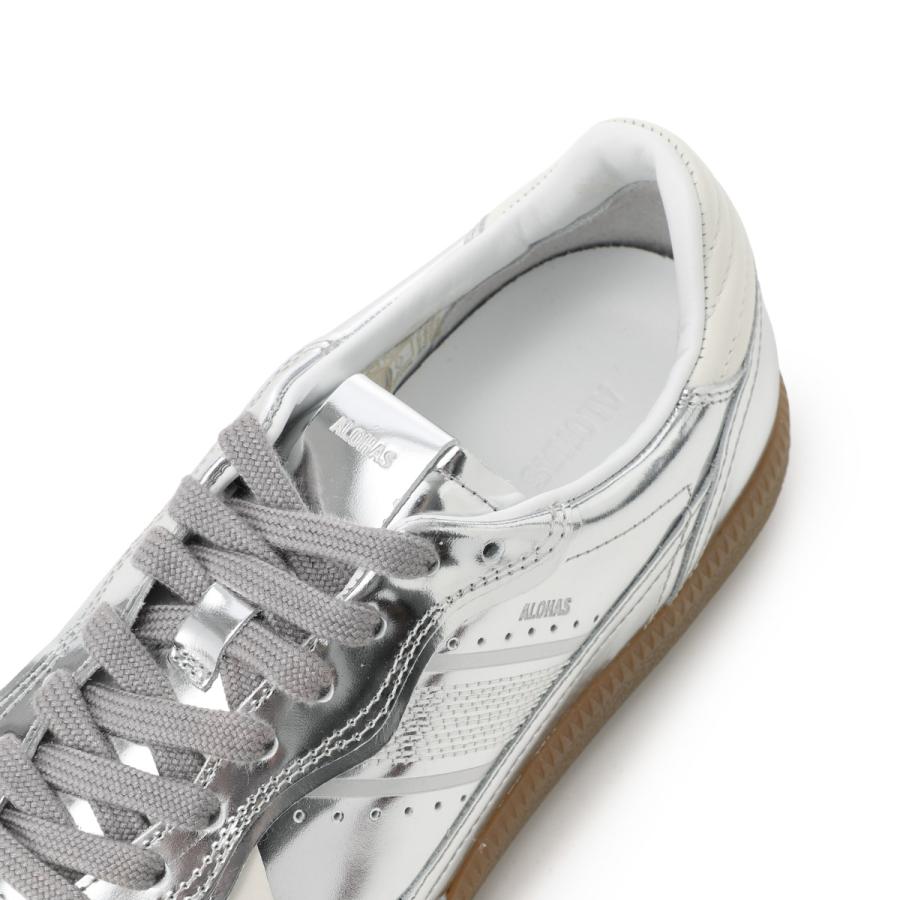 アロハス ALOHAS スニーカー TB.490 Rife Leather Sneakers シルバー ロートップ ラバーソール 大きいサイズあり シルバー レディースの画像