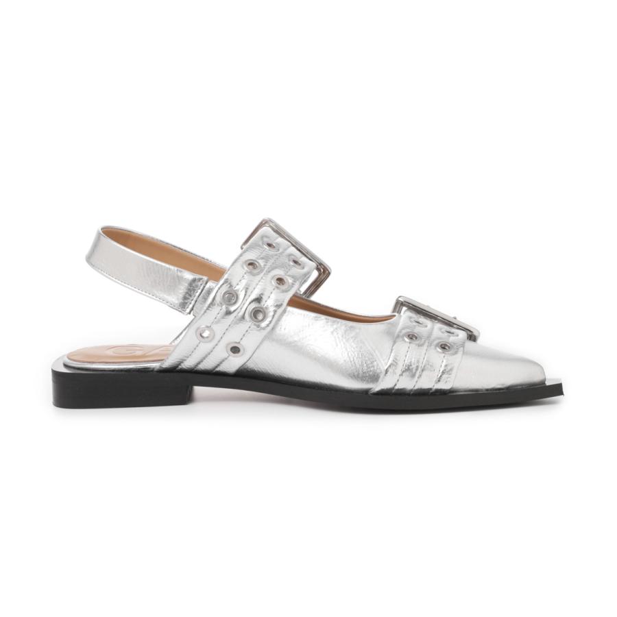GANNI（ガニー） バレリーナシューズ FEMININE BUCKLE BALLERINA