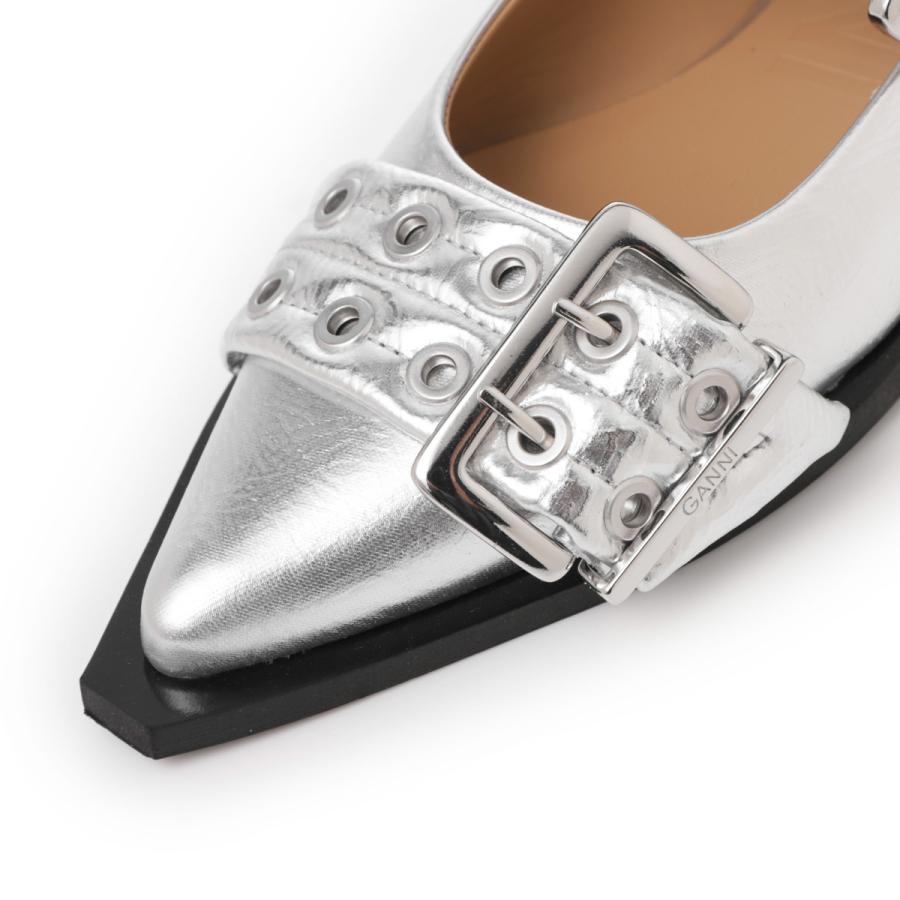 GANNI（ガニー） バレリーナシューズ FEMININE BUCKLE BALLERINA