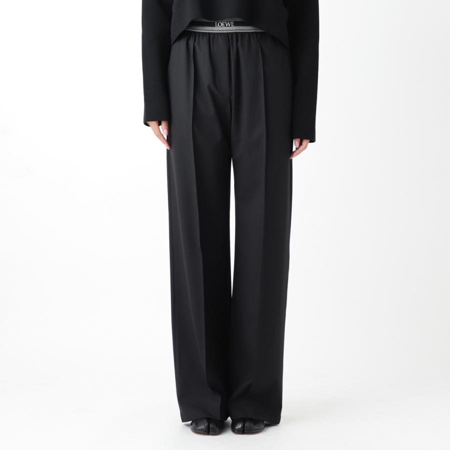 LOEWE（ロエベ） ウールパンツ トラウザーズ ブラック レディース