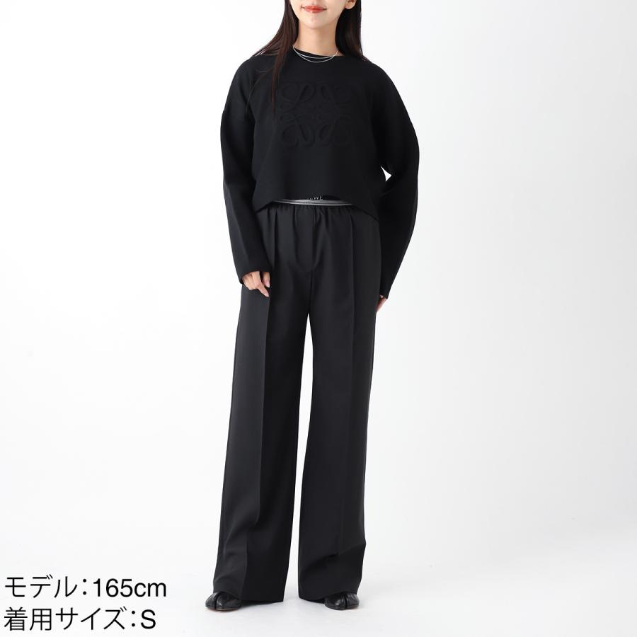 LOEWE（ロエベ） ウールパンツ トラウザーズ ブラック レディース