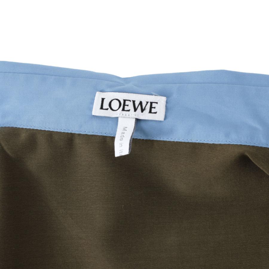 ロエベ LOEWE シャツドレス TURN-UP SHIRT DRESS シャツワンピース ブルー レディース s359y09xed-5690の画像