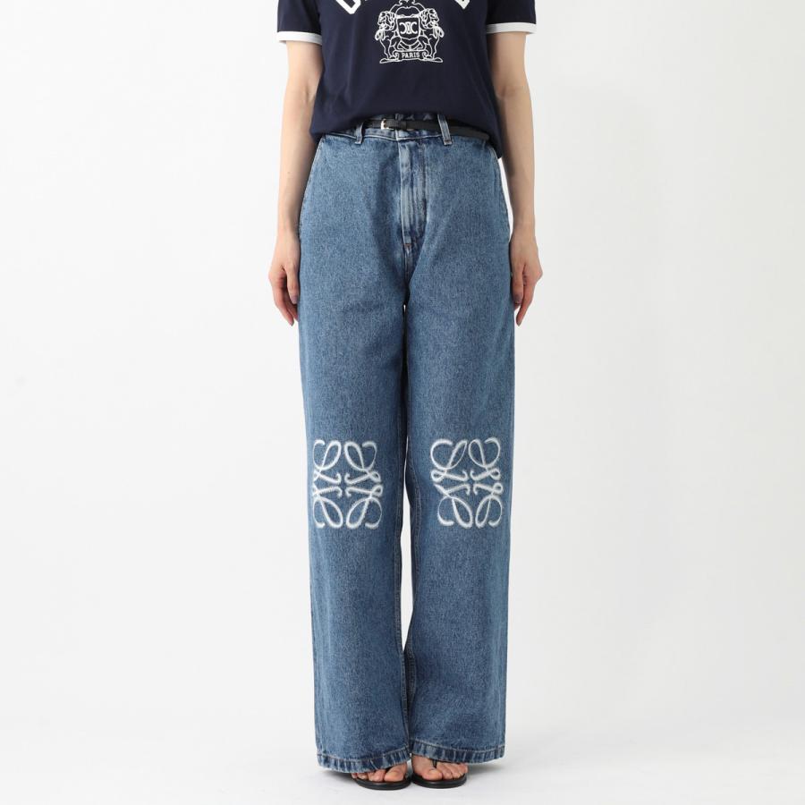LOEWE（ロエベ） ジップフライジーンズ ANAGRAM BAGGY JEANS AF バギー