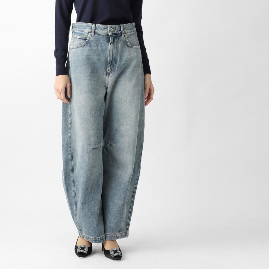 LOEWE（ロエベ） ジップフライジーンズ ANAGRAM BARREL JEANS バレル