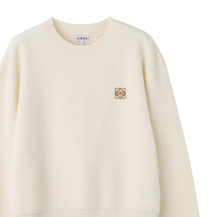 LOEWE（ロエベ） クルーネックニット ホワイト レディース s359y14kgj