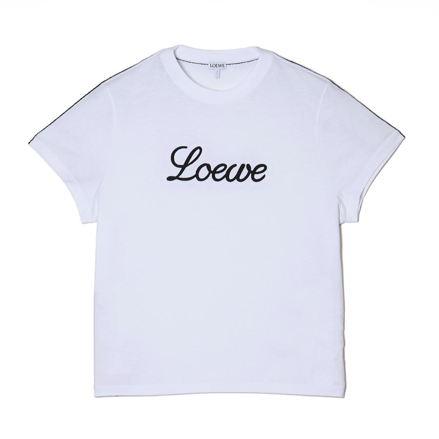 LOEWE（ロエベ） クルーネックTシャツ ホワイト レディース s359y22xac