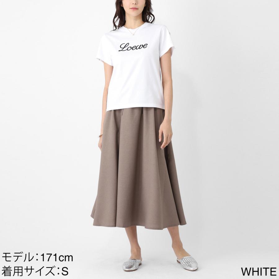 LOEWE（ロエベ） クルーネックTシャツ ホワイト レディース s359y22xac