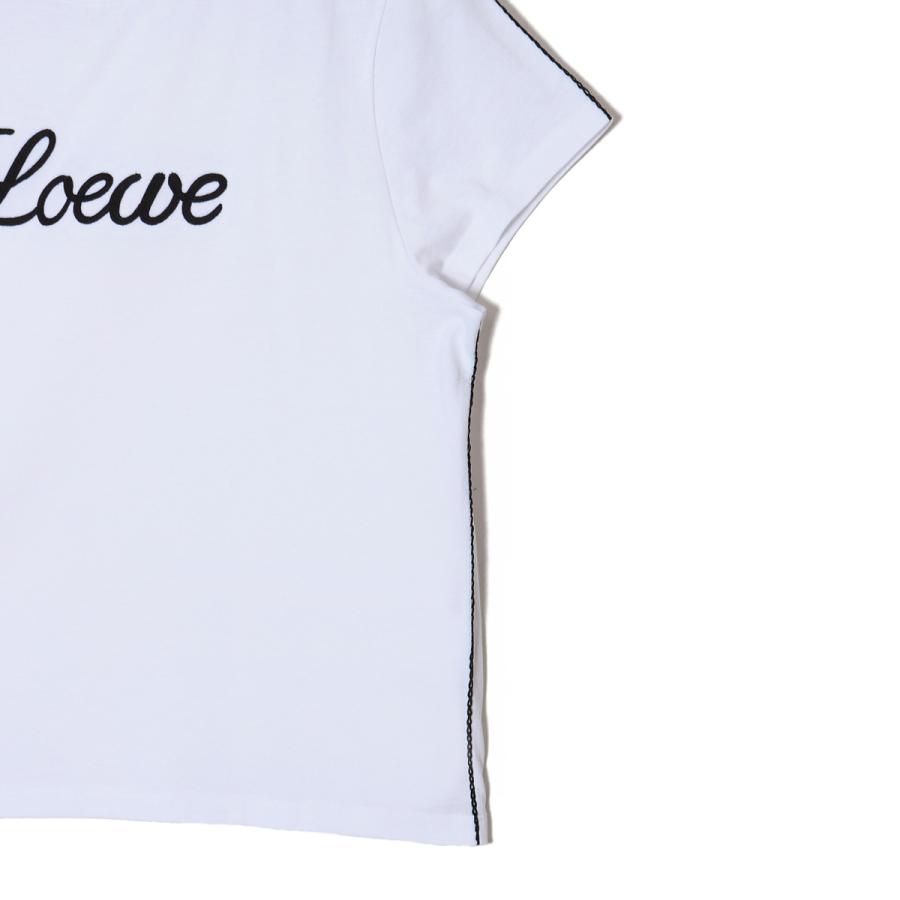 LOEWE（ロエベ） クルーネックTシャツ ホワイト レディース s359y22xac