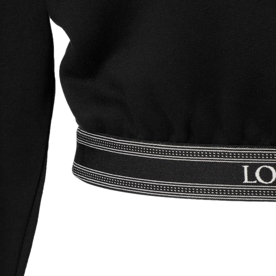 LOEWE（ロエベ） パーカ CROPPED HOODIE フーディ ブラック レディース