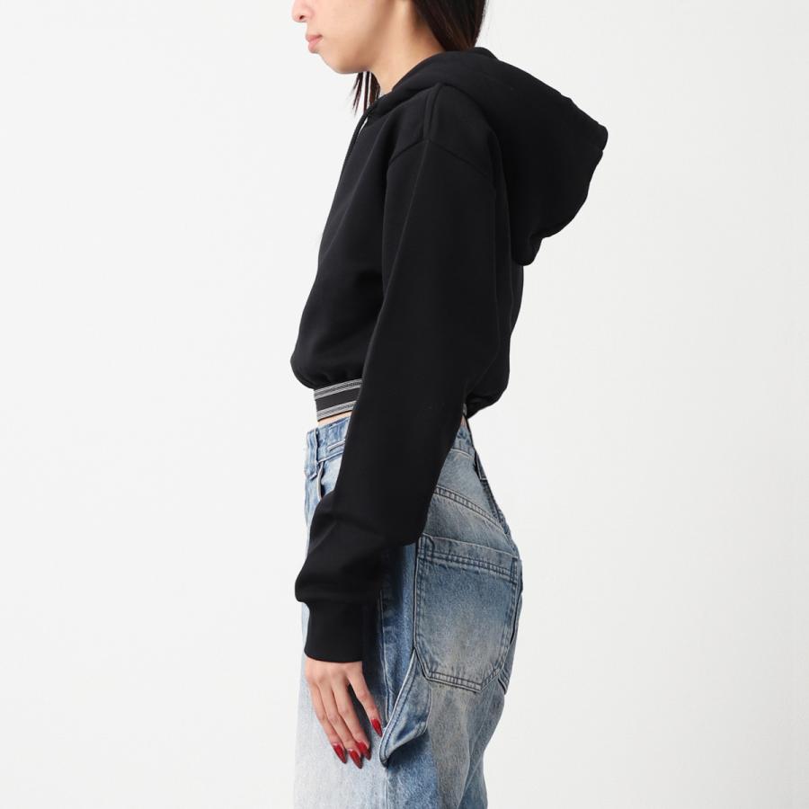 LOEWE ロエベ パーカ CROPPED HOODIE フーディ ブラック レディース